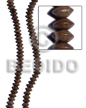greywood saucer 6mmx10mm - Wood Beads
