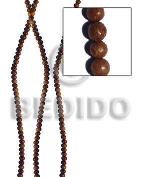 round robles wood beads 5mm - Wood Beads