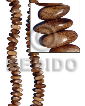 Robles slidecut wood beads 4mmx8mmx21mm Wood Beads