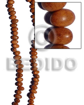 Bayong oval sidedrill 12mmx8mm Wood Beads