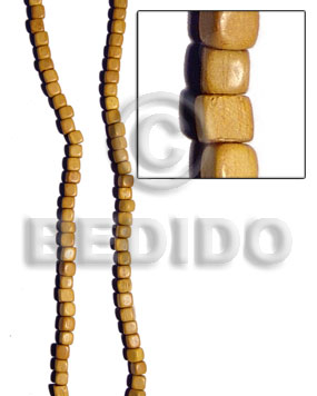 nangka dice/cube 6mmx6mm - Wood Beads