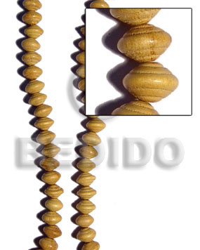 Nangka saturn 10mmx15mm Wood Beads