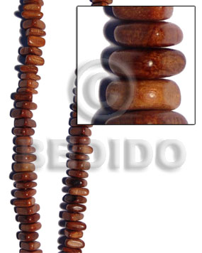 Bayong triangle nuggets 6mmx15mm Wood Beads