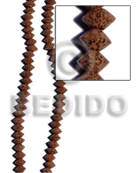 palmwood saucer 5mmx8mm - Wood Beads