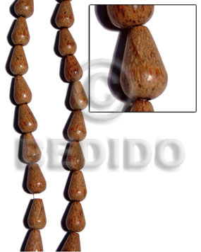 palmwood teardrop 8mmx10mm - Wood Beads