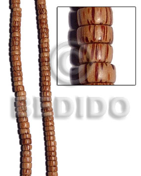 Palmwood pucalet 5mmx10mm Wood Beads