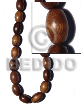 robles oval  17mmx25mm - Wood Beads