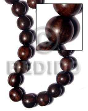 tiger camagong round wood beads 25mm / per pc. - Wood Beads
