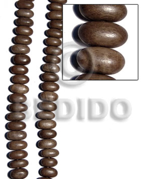 "greywood" oval sidedrill 12mmx8mm Wood Beads