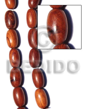 imitation bayong oval wood beads 28mmx16mm - Wood Beads