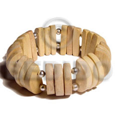 Natural wood elastic bangle Wooden Bangles