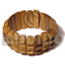robles wood  groove bangle  clear coat finish - Wooden Bangles