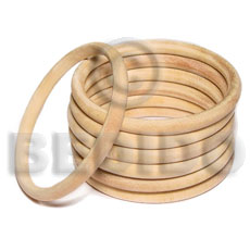 nat. white wood  bangle 6mm / 65mm in diameter   clear coat finish/ price per piece - Wooden Bangles
