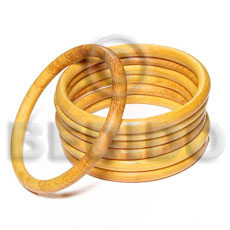 nangka wood  bangle 6mm / 65mm in diameter   clear coat finish/ price per piece - Wooden Bangles