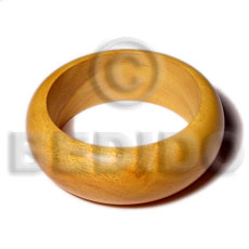 nangka rounded wood  bangle   clear coat finish/ ht= 1 inch / 65mm inner diameter / 82mm outer diameter - Wooden Bangles