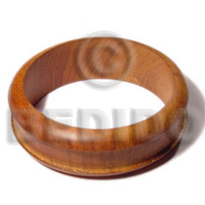 bayong  wood bangle   clear coat finish / ht= 25mm / 65mm inner diameter - Wooden Bangles
