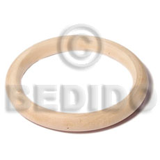 nat. white wood bangle   clear coat finish  / /ht= 10mm /  65mm inner diameter - Wooden Bangles
