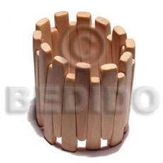elastic ambabawod  wood bangle   clear coat finish / ht=55mm - Wooden Bangles