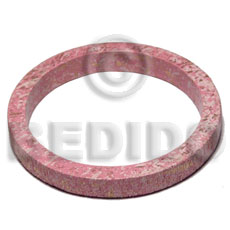 h=10mm thickness=8mm inner diameter=65mm nat. wood bangle in marbled texture brush paint pink  gold and white splashing - Wooden Bangles