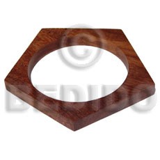 h=10mm thickness=10mm diameter=65mm bayong wood flat bangle - Wooden Bangles