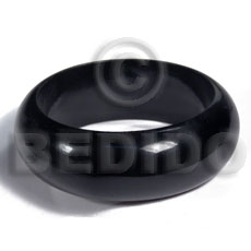 Black stained high gloss coat Wooden Bangles