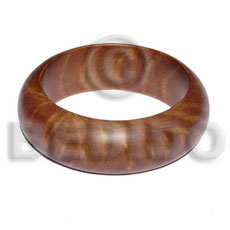 grained,stained, glazed and matte coated high quality nat. wood bangle / wood tones / ht= 27mm / 65mm inner diameter / 10mm  thickness - Wooden Bangles