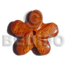 Bayong wood flower 35mm Wooden Pendant