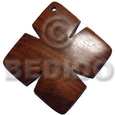 45mm cross in bayong wood Wooden Pendant
