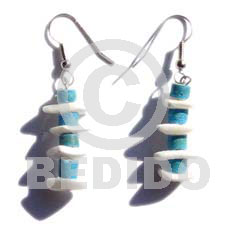 Dangling 7-8mm aqua blue coco