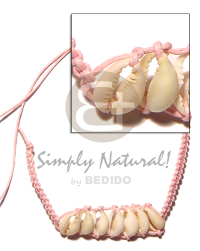 Pink sigay macrame choker