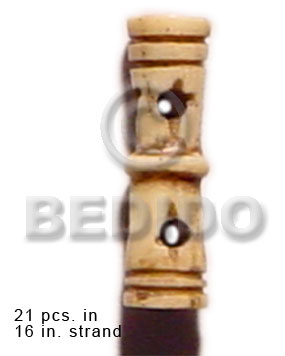 Natural bone tube groove Bone Beads