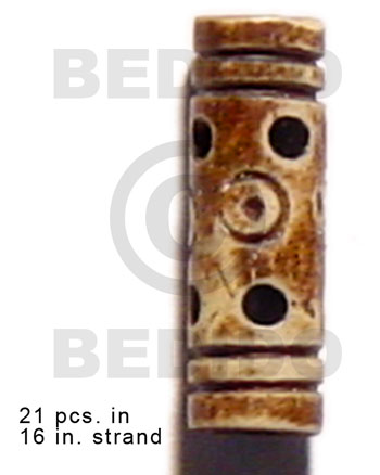 Natural bone tube groove Bone Beads