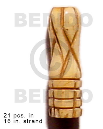 Natural Antique Bone Tube Groove