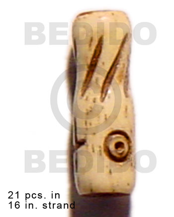 Natural antique bone tube groove