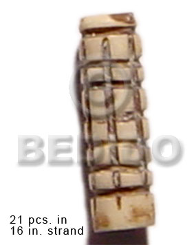 Natural bone tube groove Bone Carved Beads