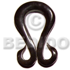 hand made Horn double hook 40mm Bone Pendants