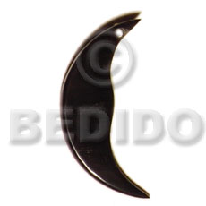 Horn quarter moon shape 45mm Bone Pendants