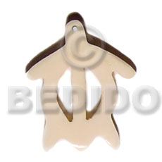 50mmx45mm flat white boneturtle Bone Pendants