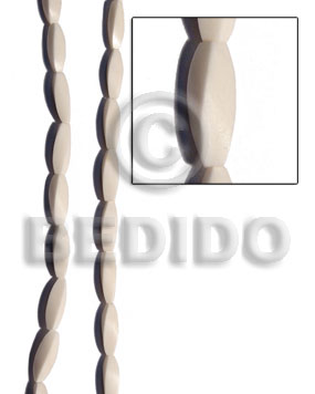 Twisted bone beads 25mmx10mm