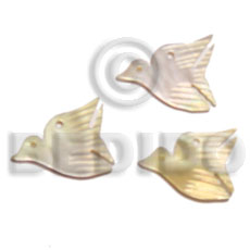 hand made Miniature mop bird 20mm Carved Pendants