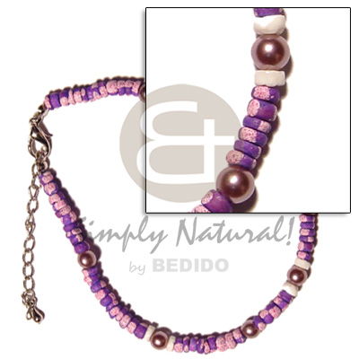 4-5mm violet coco splashing Coco Anklets