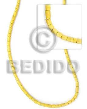 Yellow coco heishe 2-3mm Coco Beads