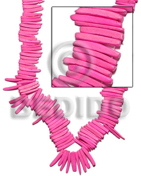 coco indian stick 1 inch / bright pink - Coco Beads