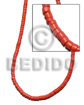 4-mmmm coco heishe orange Coco Beads