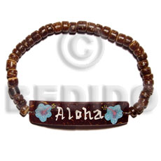 elastic 4-5 coco Pokalet nat. brown coco id bracelet - Coco Bracelets