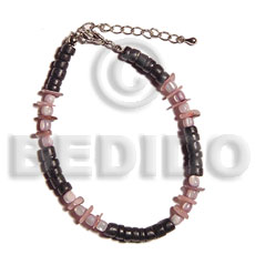 hand made Black 4-5mm coco pokalet Coco Bracelets
