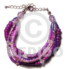 4 rows lavender 4-5 coco Coco Bracelets