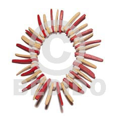 Elastic Red Natural White Coco Indian