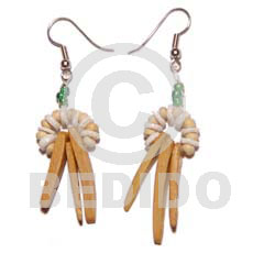 hand made Dangling coco indian stick Coco Earrings