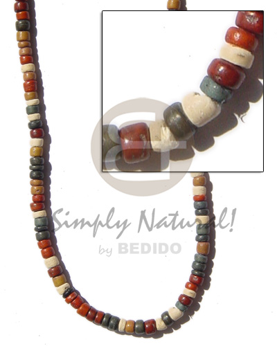 Coco pokalet 4-5 earth tone Coco Necklace